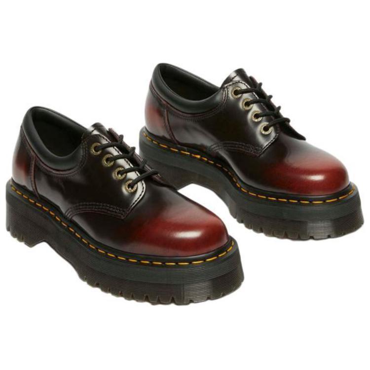 Dr. Martens 8053 Leder Quad Arcadia Mode Vielseitig Langlebig Niedrig geschnitten Freizeit schuhe Unisex Freizeit schuhe Schwarz Braun 40905600