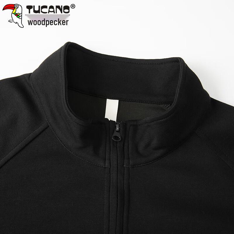 TUCANO Men's Half-Zip Stand Collar Pullover Sweatshirt