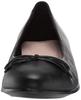 ECCO Touch Ballerina 2.0 Echtes Leder Damen Ballerina Pumps, Schwarz, Größe 24.0 cm, 3E