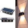Lampă LED de perete pentru exterior, impermeabilă: Lumină solară cu funcție sus-jos pentru grădină și pereți exteriori