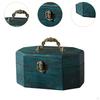 Jewelry Trinket Box Holder Display Brooch Ornament Storage Wooden Treasure Chest for Party Supplies