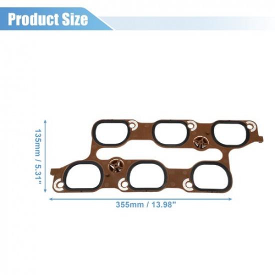 Pack of 1 for Buick Cylinder Intake Manifold Upper Lower Gasket Set 12673301