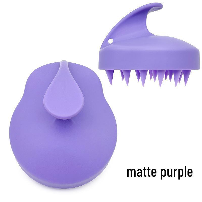 Matte Silicone Scalp Massager Shampoo Brush for Head Therapy and Itchy Scalp Relief