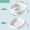 Portable Foldable Washbasin for Dormitory, Travel, Baby, and Foot Washing