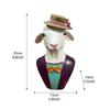 Animal Statue Hippo Sheep Ornaments Deer Horse Figurine Abstract Geometric Style Resin Sculpture Home Office Desktop Gift