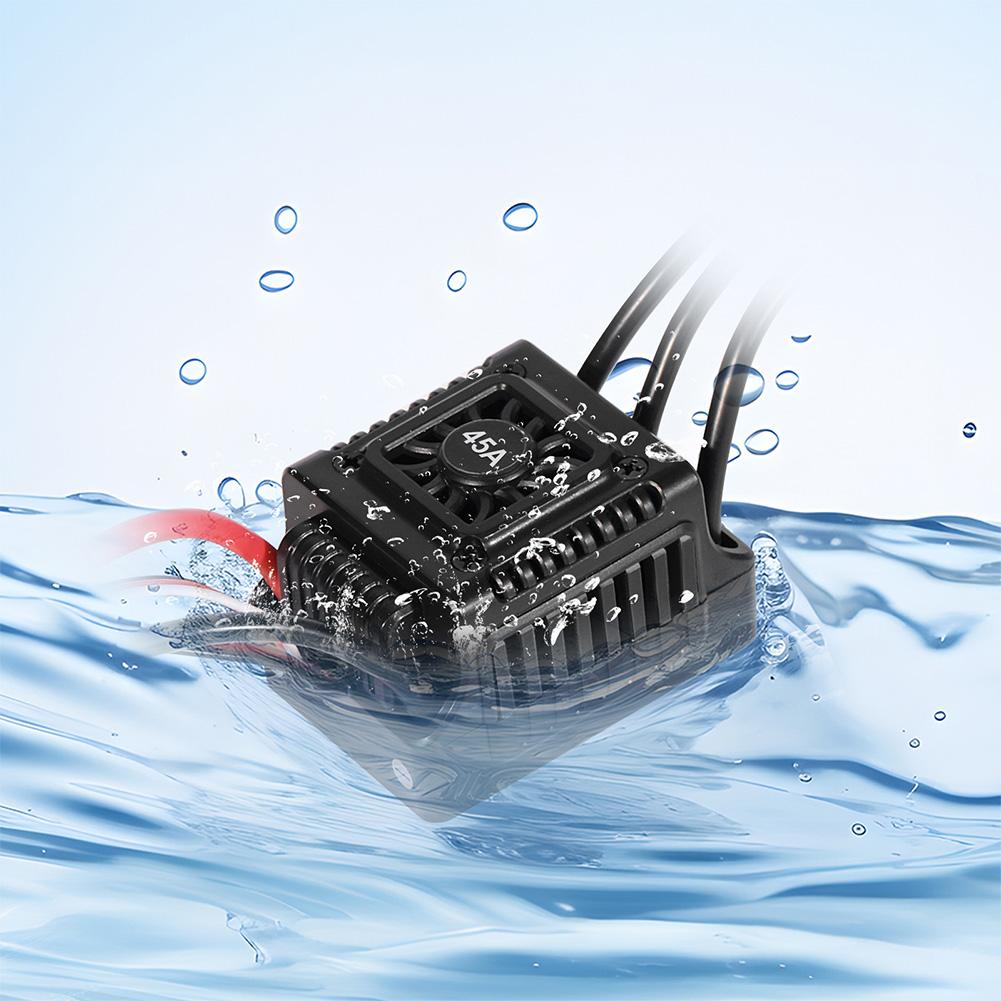 

For 1/10 1:10 RC Car Truck Brushless Speed Controller 45A /60A ESC Brushless Motor 2-3S Waterproof Electric ESC RC Upgrade Tools