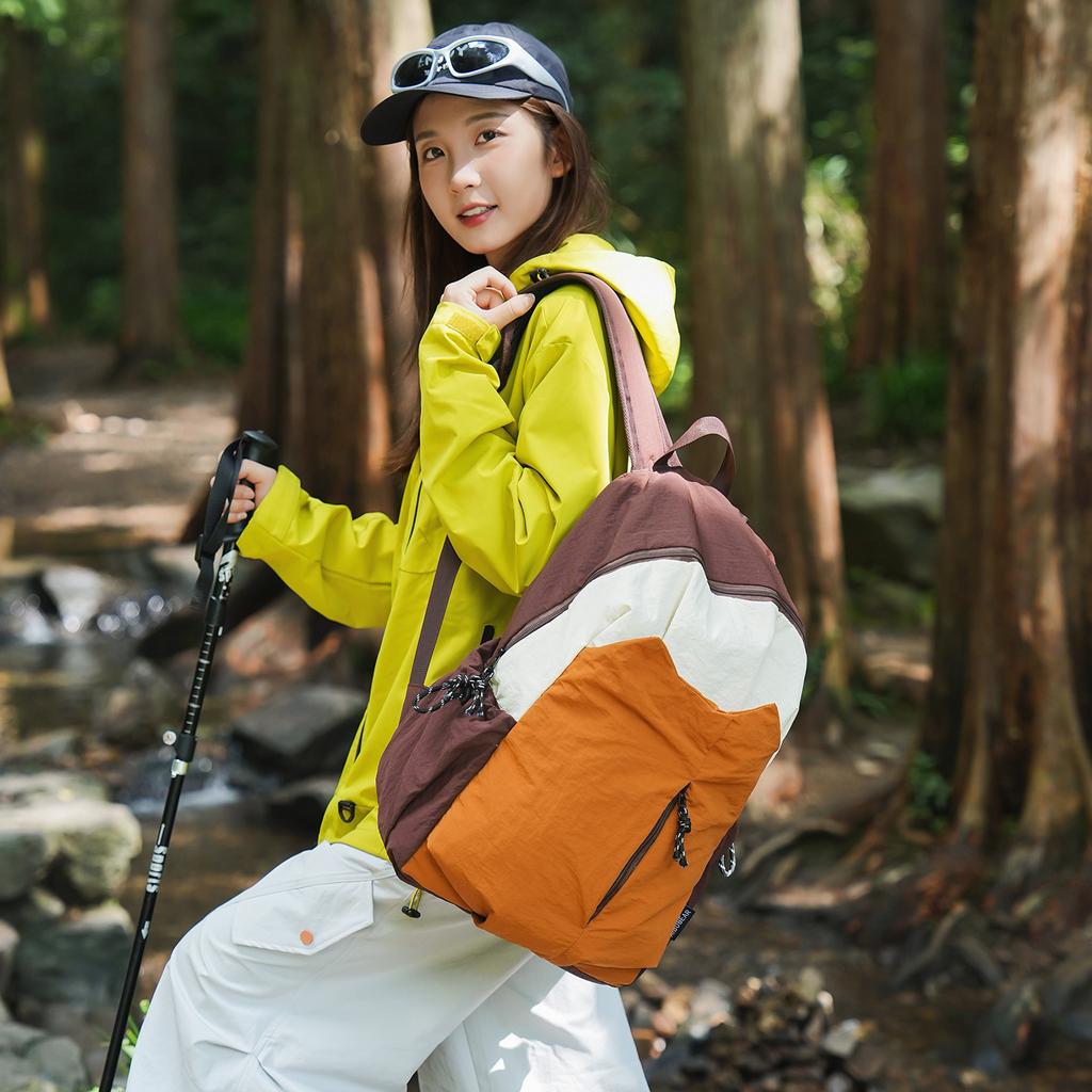 Schoolbag New Outdoor Sports Backpack Large Capacity Fashion Lightweight Simple Backpack Men's and Women's High Value Backpack Crossbody Bag