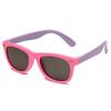 Polarized Silicone Baby Sunglasses - Anti-UV, Color Block, Fashionable Kids' Eyewear