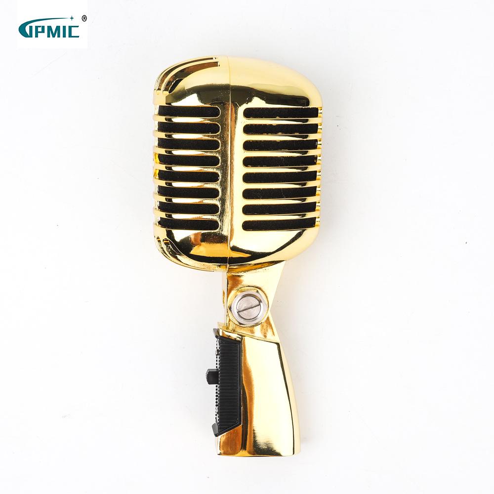 Classic Retro Dynamic Wired Microphone for Stage Performance and KTV