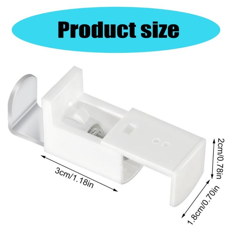 4Pcs Pleated Blind Clip Bracket Accessories Set Roller Curtain Shade Clamp for Vertical Blind Repair and Replacement