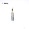Replacement 3.5mm male Stereo 4 Pole or 3 Pole Male Repair Headphones Audio Jack Plug Connector Soldering for Most Earphone Jack