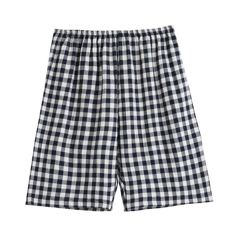 Muji-Style All-Cotton Double Gauze Pajama Shorts for Women & Men