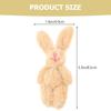 Lurrose 20-Piece Set Mini Plush Rabbits, 3.35-Inch Small Jointed Bunny Dolls with Keychains, Kids Toys, Easter, Birthday, and Decoration