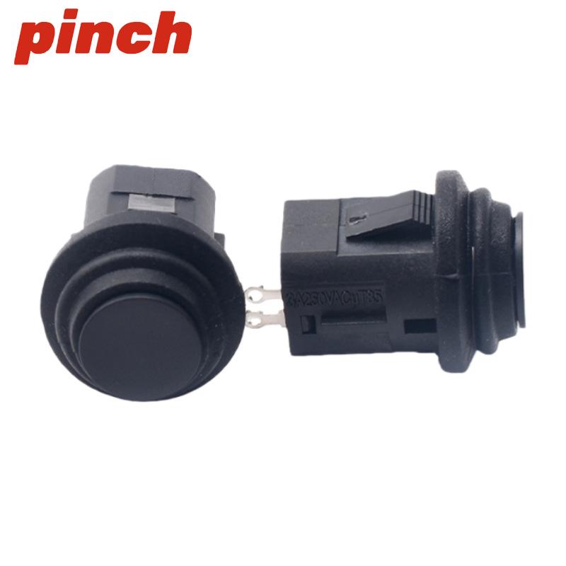 14MM Round Waterproof Snap-in Switch, 2-Pin, Normally Open, Self-Reset, Self-Locking Button