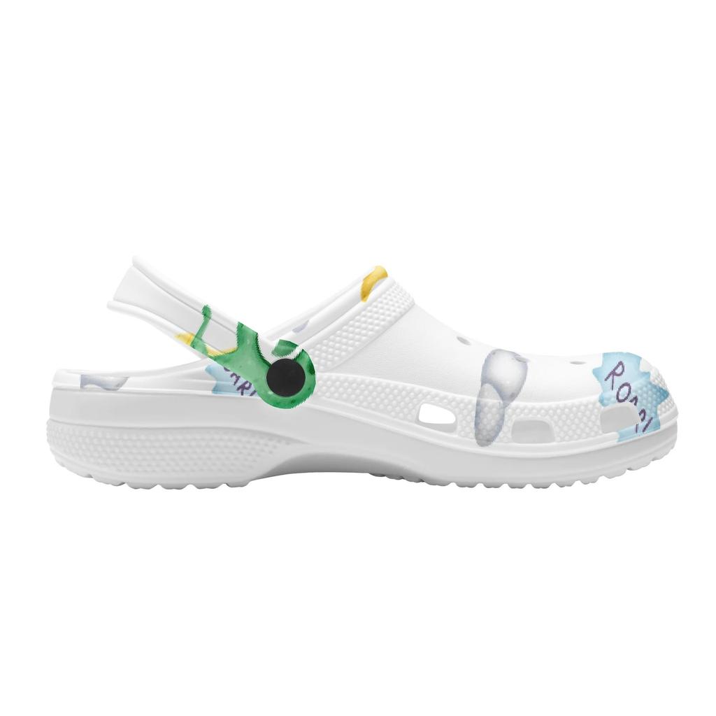 Adult Unisex Art Printed EVA Casual Clogs Lightweight Flexible Slip On Soft Shoes Lightweight Summer Sandals Daily Walking