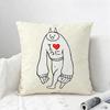 Game The Battle Cats Cushion Cover Natural Linen Pillowcase Set AllinOne Decor for Sofa Bedroom  Chair