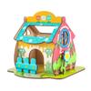 3D Cartoon Wooden House Puzzle & Pen Holder - DIY Desk Storage Gift