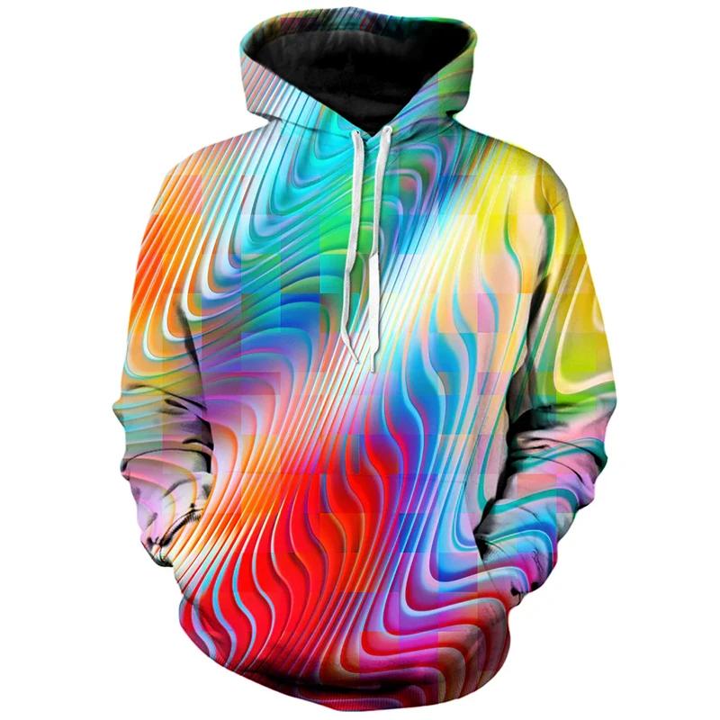 Unisex Hoodies & Sweatshirts 3D Printing Oil Painting Colorful Fashion Casual Unisex Long Sleeve Hoodie Sportswear