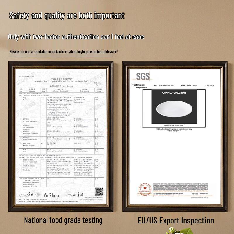 Bairien A5 Food Grade Melamine Deep Round Plate