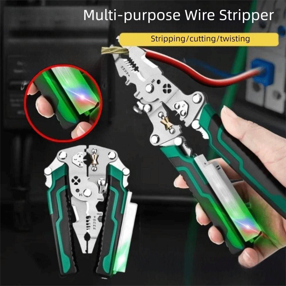 Multifunctional Wire Stripping Pliers Digital Display Crimping Pliers Wire Stripper Electrician