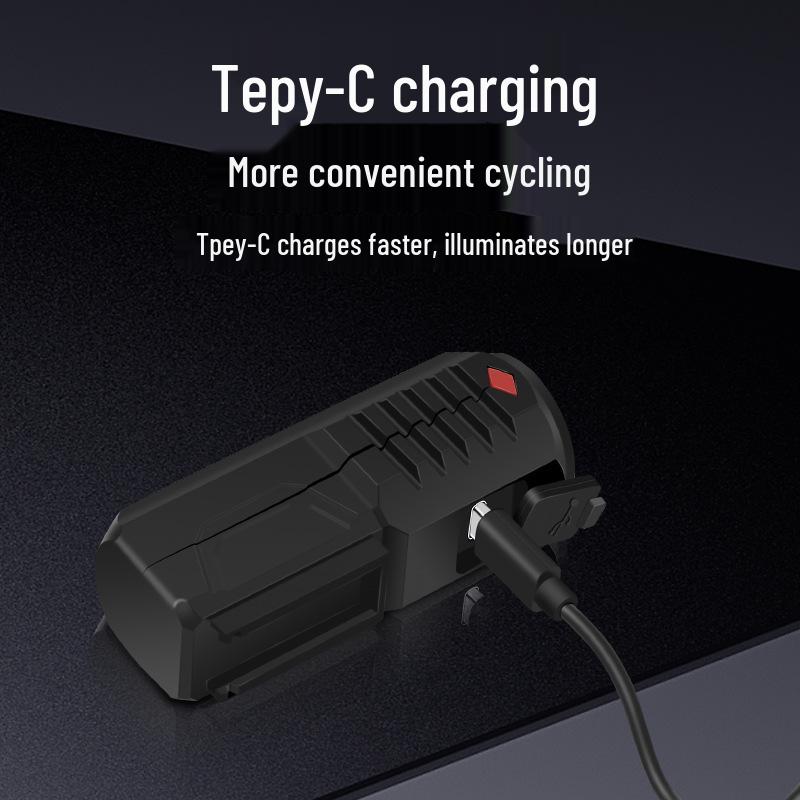 USB Rechargeable Front Bike Light with Long Battery Life for Night Riding