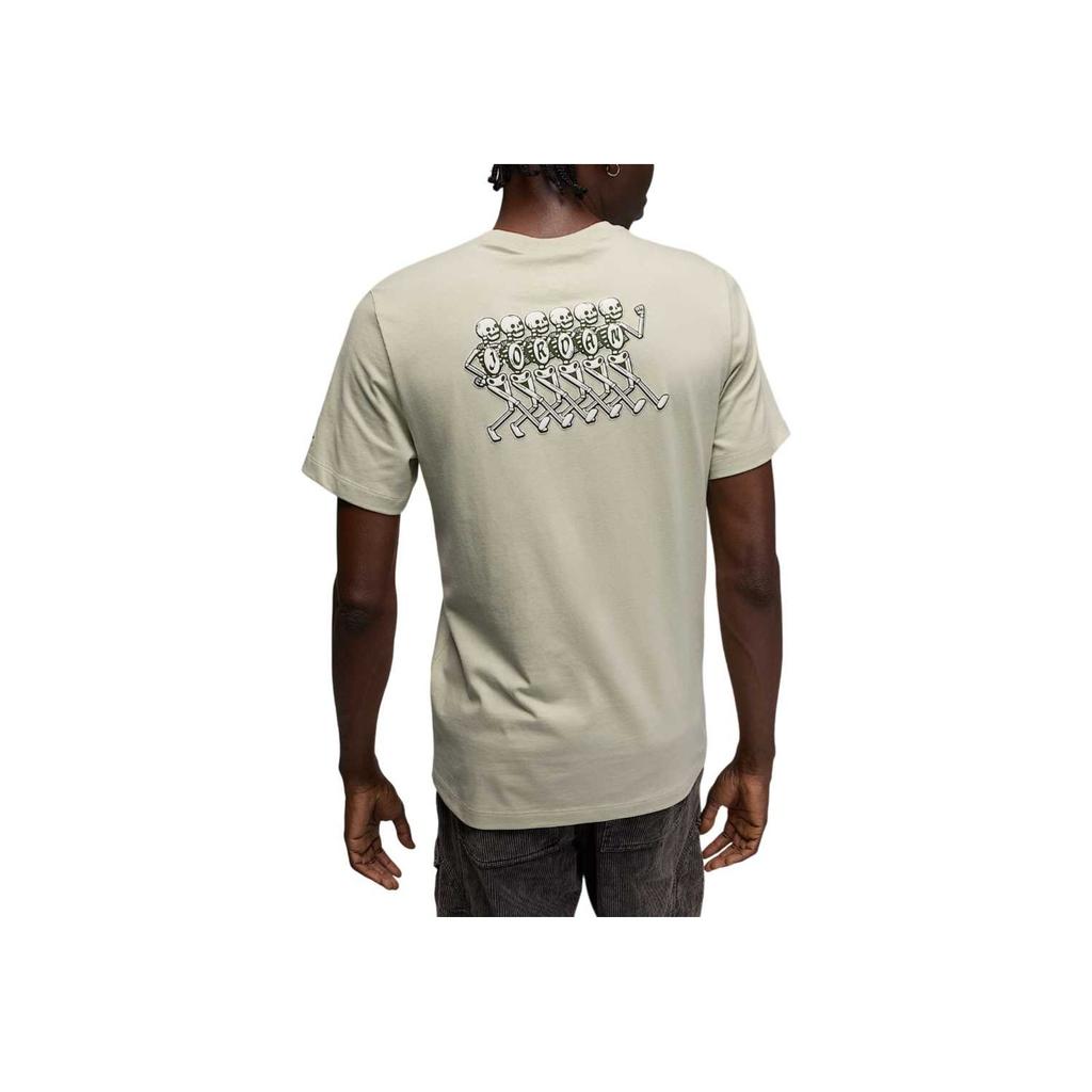 Air Jordan T-Shirt Light Stone/Legion Green Men Tops Grey IM8218-199