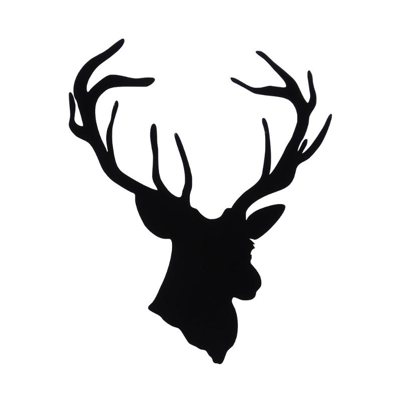 12x16.5cm Large Deer for Head Decal Car Body Sticker Auto Window Bumper Door Decoration Car Styling Sticker