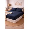 Fitted Sheet - EDEN - GAÏA - 200x200 Cm - Double Cotton Gauze - Navy Blue