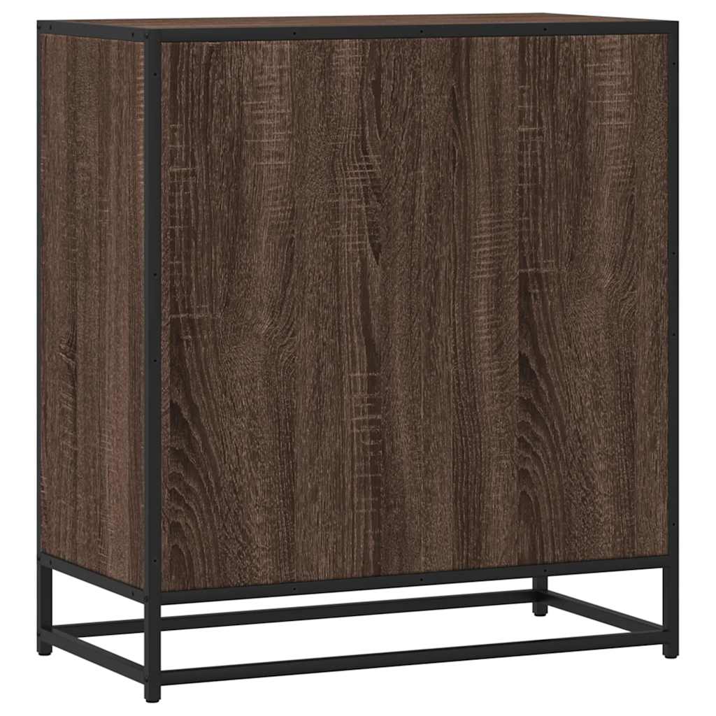 Sideboard Brown Oak Effect 68 x 35 x 76 cm Engineered Wood