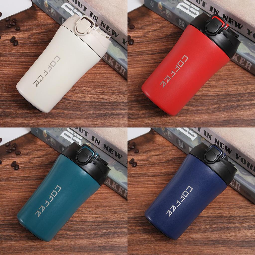 304 Edelstahl Thermobecher mit verschließbarem Deckel für Reisen und Outdoor-Aktivitäten