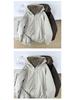 Unisex Reversible Hooded Cotton Jacket with Thick Velvet for Winter