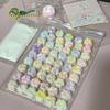 50/100pcs Mini Cat's Paw Squishy Toy Silicone Cute Soft Colorful Cat Paw Mochi Stress Relief Squishy Fidget Toy