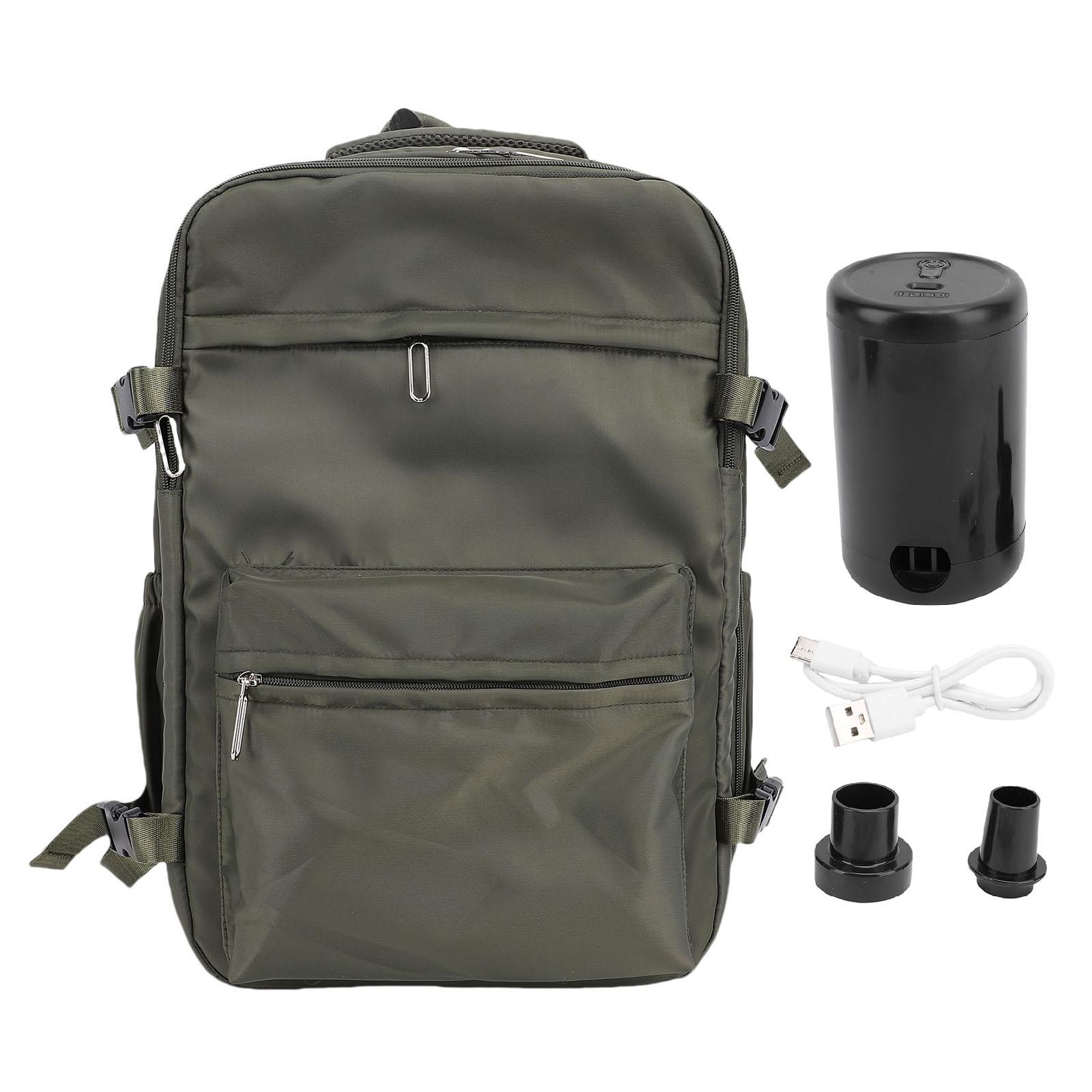 

Вакуумный рюкзак 27 л большой емкости водонепроницаемый 180 градусов открывающийся компрессионный рюкзак с насосом