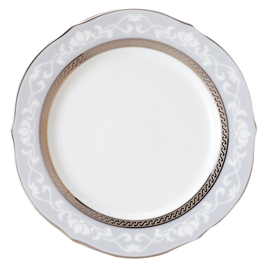 Noritake Accent Plate Changing Pair 23cm Hampshire Gold Platinum 2 Pieces Fine Porcelain (Color Set) & Gold/Silver P91310/4335-6