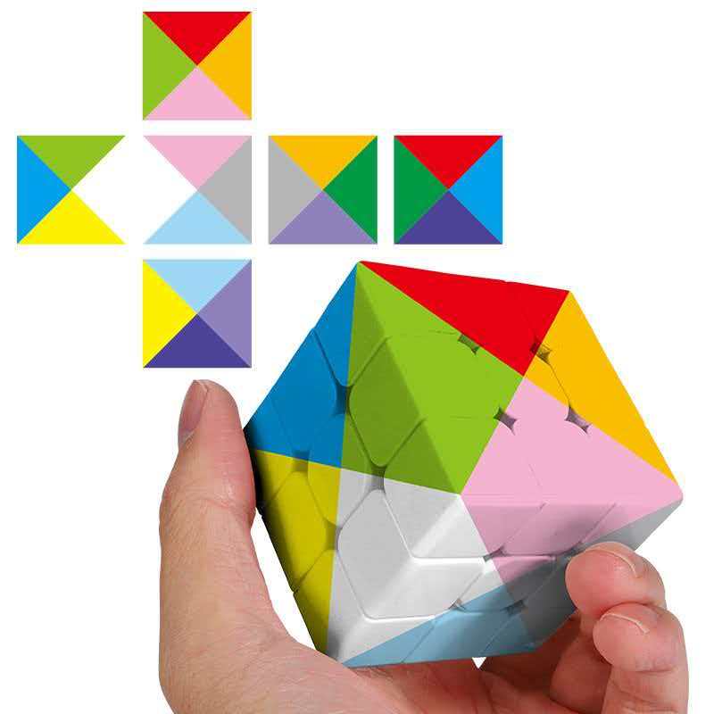Activating Toys Men's Speed Cube 3X3x3 Color Rainbow Educational Puzzles Relieve Stress For Teens Boys Girls Brain Teaser Cubo Infinito Zauberwürfel