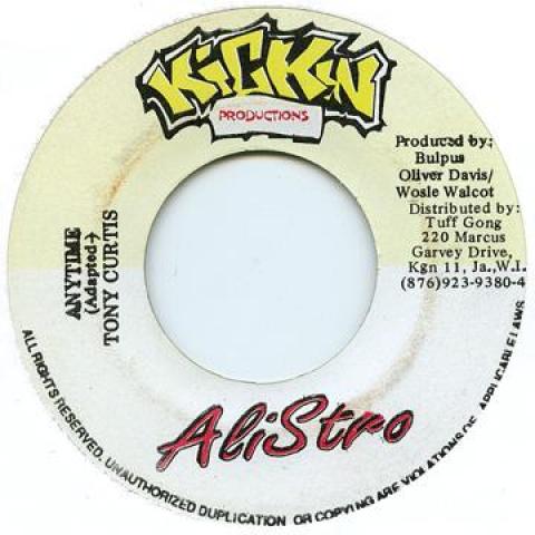 

7inch Record TONY CURTIS - Anytime Kickin 1999 Jamaica Reggae, Ska & Dub
