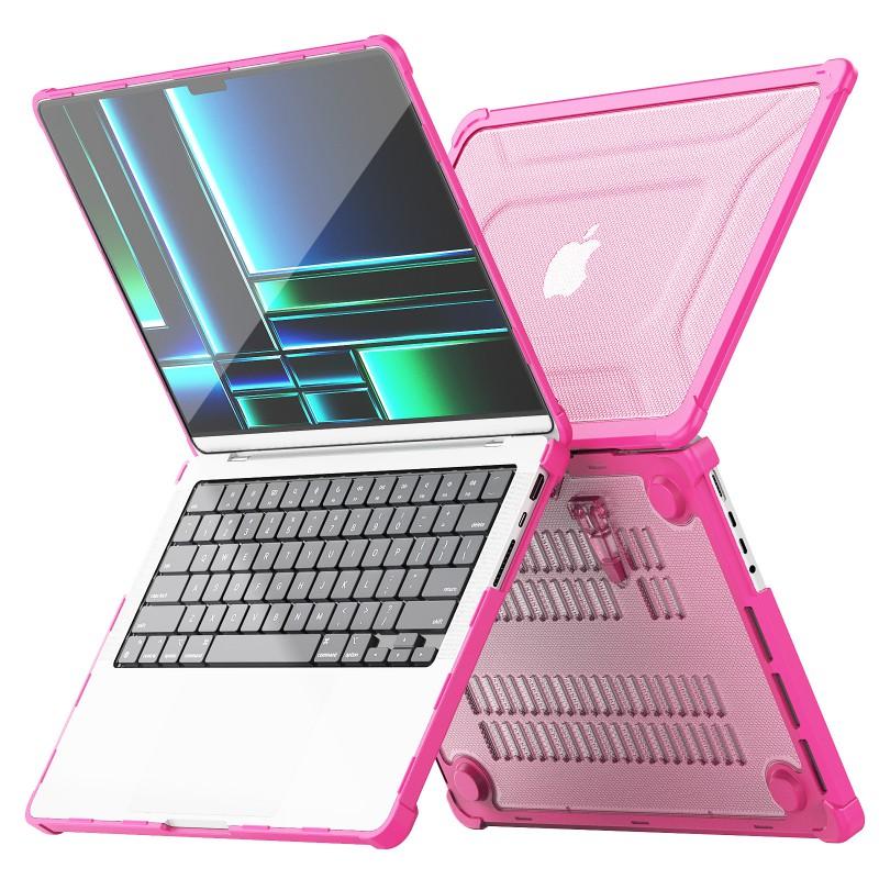 MacBook Pro 14-inch Full-Body Protective Case TPUPC Shockproof Cover Anti-Fingerprint Slim Fit M1 M2 M3