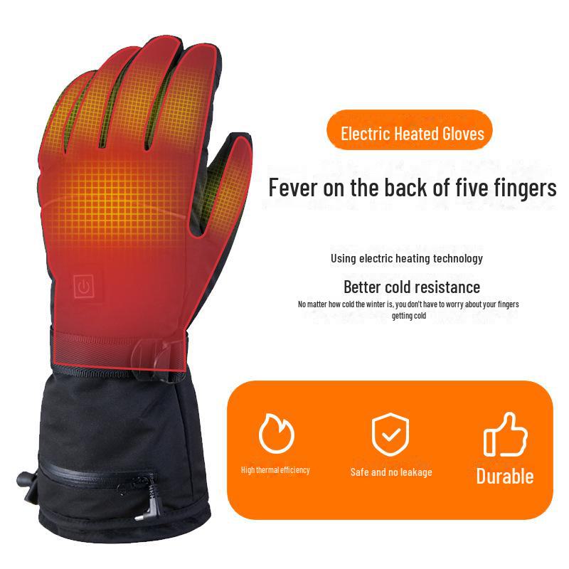 Smart Heated Gloves for Winter Riding - Velvet-Lined, Electric-Powered for Extra Warmth