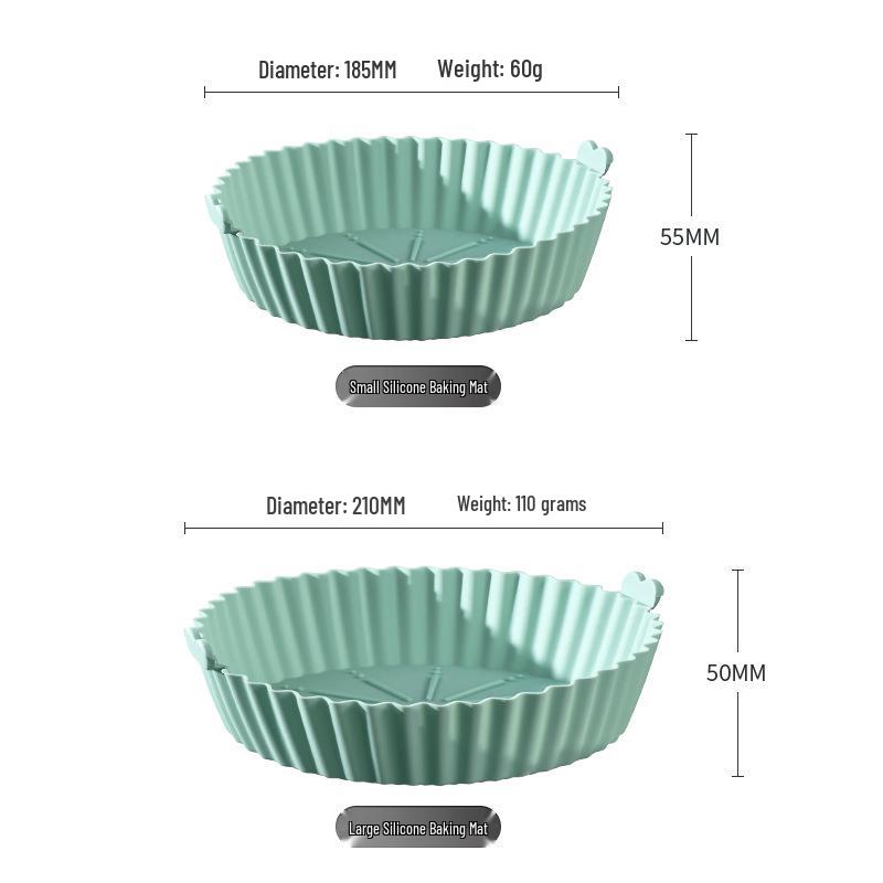 Kulatá silikonová podložka na pečení a grilovací podložka