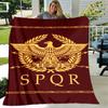 1pc Blanket SPQR Roman Eagle Print Design, Lightweight Blanket for Sofa, Bed- Soft &Warm, Gift for All Seasons Like Christmas, Halloween