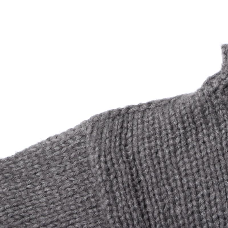 Elegant 2026 Autumn Batwing Sleeve Knit Sweater: Fashionable Loose Fit, Solid Color, Round Neck Pullover for Women