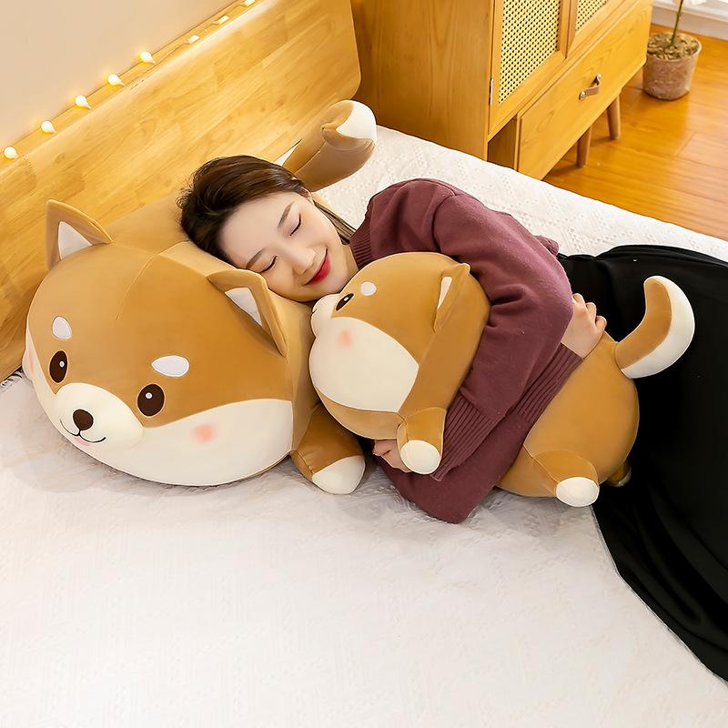 Cute Shiba Inu doll Corgi dog plush toy doll sleeping pillow bed super soft boys and girls