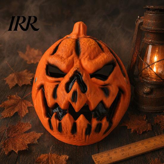 Festive Halloween Role Play Mask Pumpkin Mask, 3D Spooky Jack O Lantern for Cosplay Party, Lightweight Durable Foam Breathable Scary Face Adults Kids,