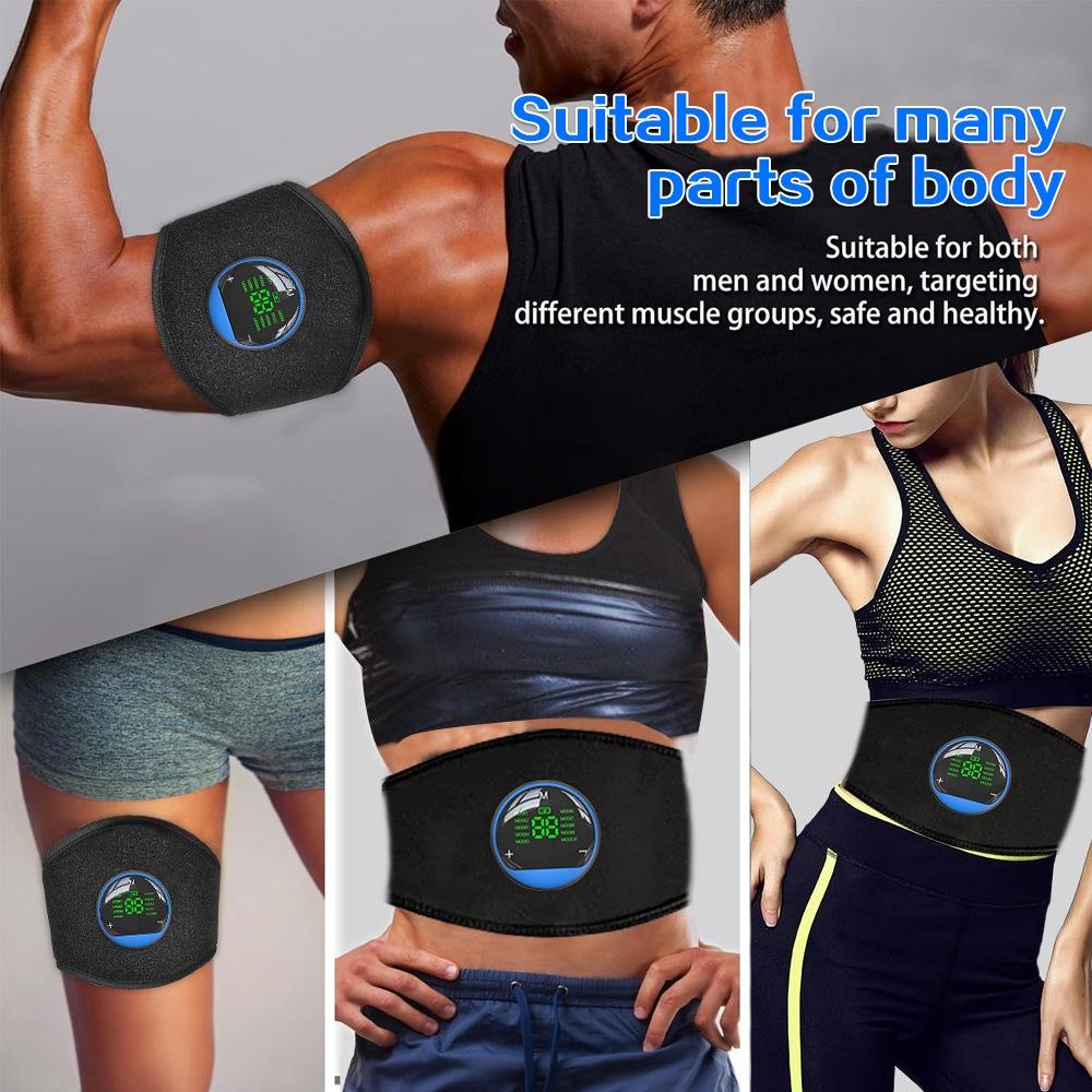 Rechargeable EMS Trainer Fitness Belt For Core Training And Lower Back Pain Relief At Home Gym