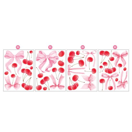 

8 Sheets Flowers Wall Decals Wall Sticker Colorful Watercolor Spring Floral Peel And Stick Mural Wall C