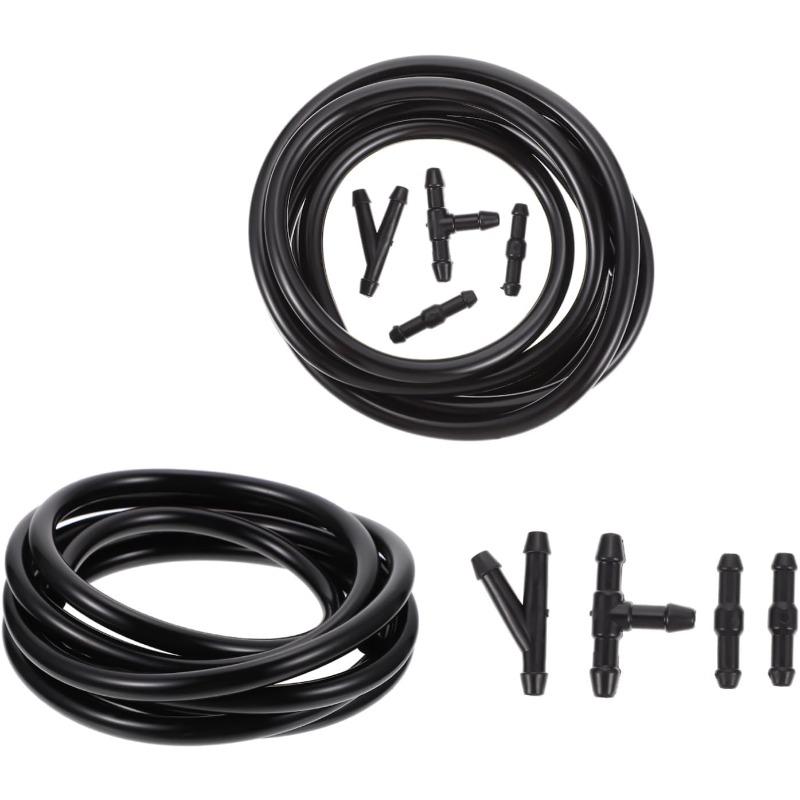 For Universal Car 2M+18pcs Connectors Windscreen Wiper Washer Jet Tube Pipe Nozzle Pump Hose Car Wash Maintenance Tools