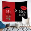 Music Themed Tapestry for Bedroom Room Water Flame Music Note Print Wall Hanging Luxury Musical Pattern Wall Blanket for Kids