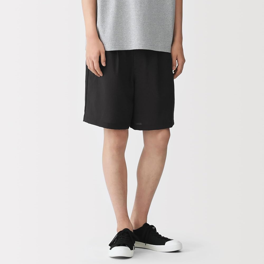 MUJI Men's Breathable Shorts AE11IA6S Black Size L