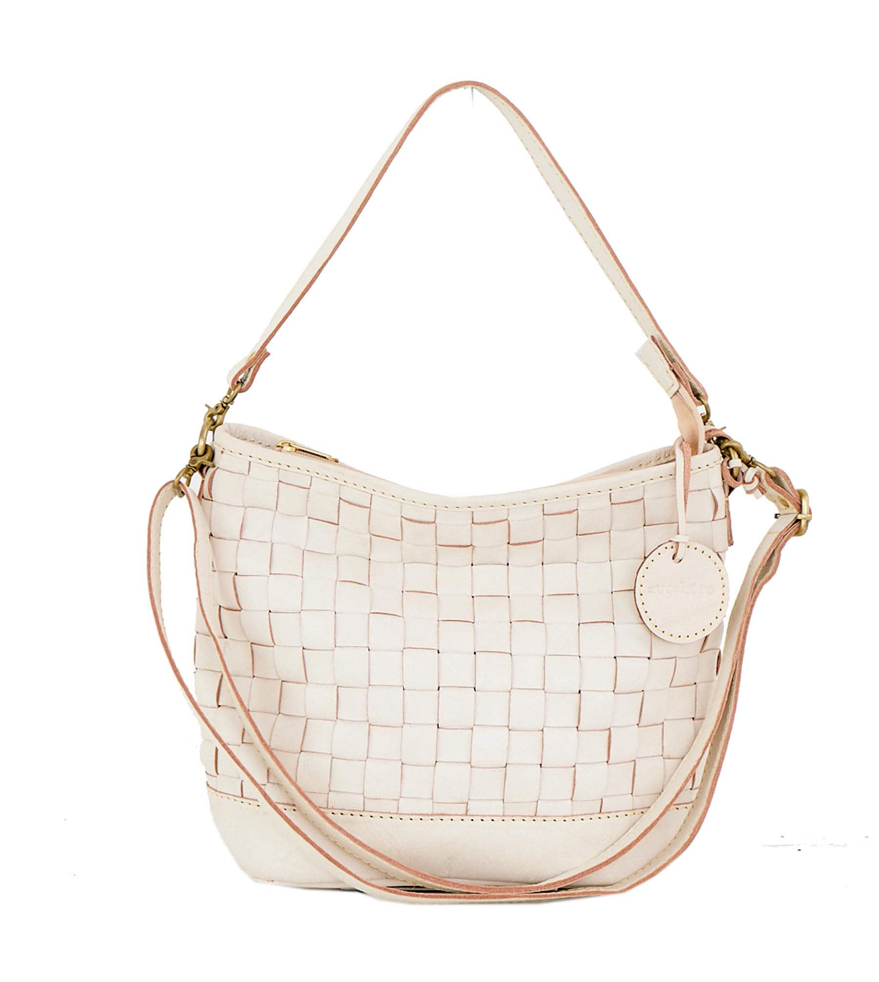 

Shoulder bag for genuine 48631 [ZUCCHERO] women, crossbody, leather, 2-way, [Video available] (White) білий