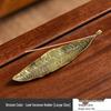 Fisherman Fishing Line Incense Holder: Indoor Tea Ceremony Ornament, Alloy Incense Burner Base.